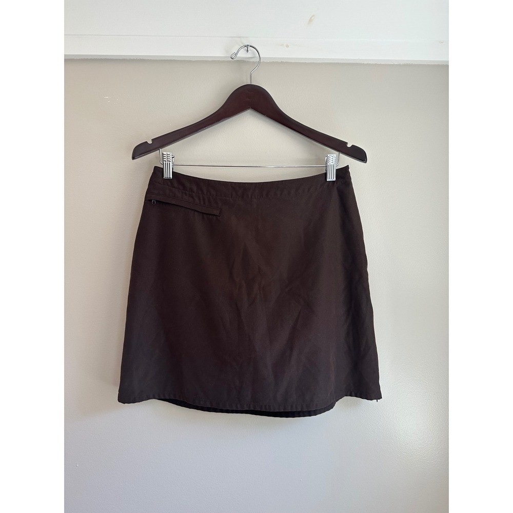 Patagonia Duway Skort Womens 8 Brown‎ EUC Built-in Shorts Hiking Outdoor Sporty
